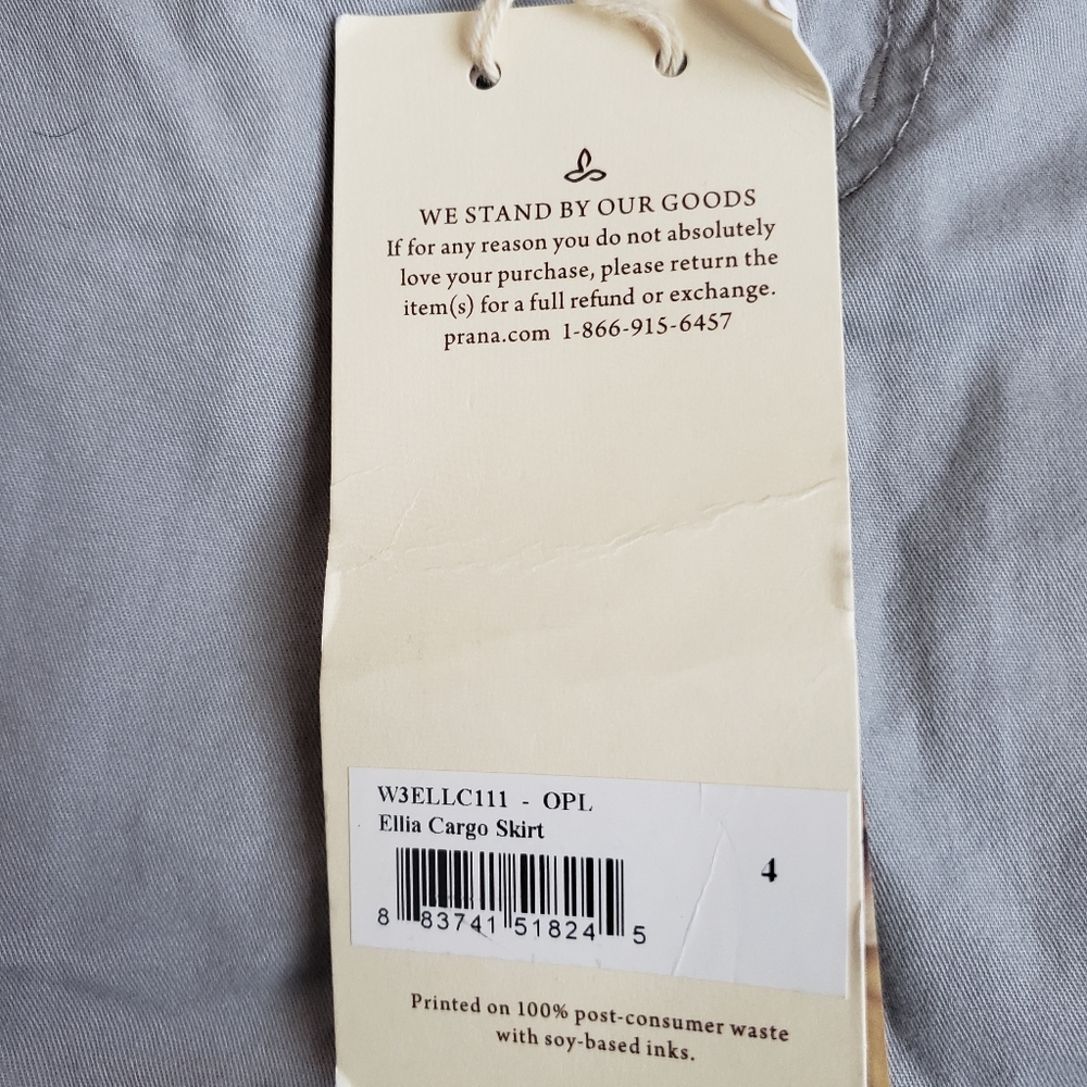 Prana Light Grey Pocket Skirt - Picture 7 of 12